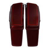 HR3 Mysterious Red Sunglo Hard Saddlebags (Regular) For 15-23 Harley Touring